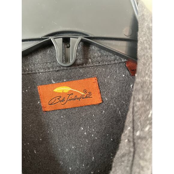 Bob Timberlake size 2XL gray tweed button down shirt - Picture 2 of 3